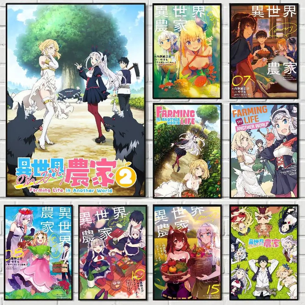 Anime Farming Life In Another World Aesthetic Poster Room Home Decoration Paintings Hanging Classic Birthday Gifts