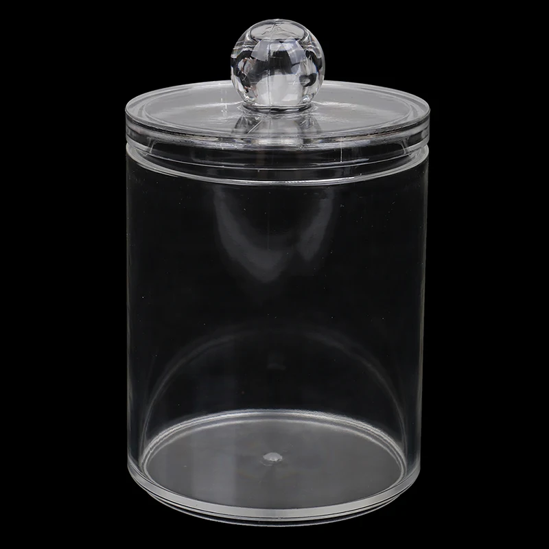 1PC Clear Acrylic Storage Holder Box Transparent Cotton Swabs Stick Cosmetic Makeup Organizer Case