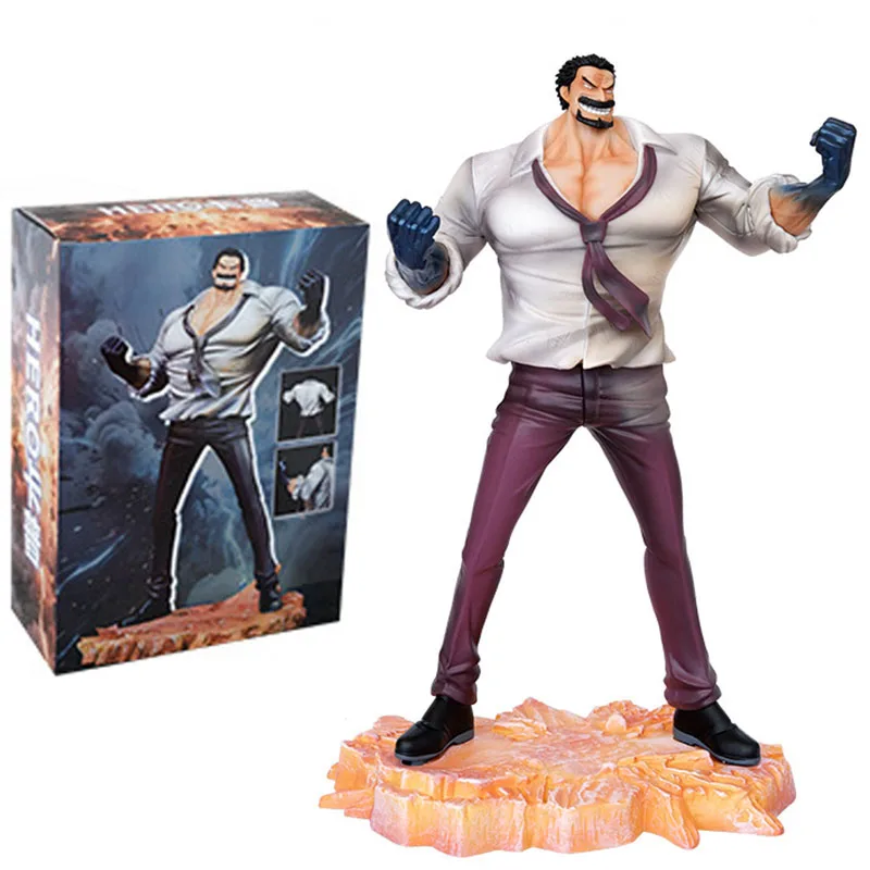 Figura de ação de uma peça 29.5cm macaco d kapu figuras mangá estatueta anime uma peça garp gk estátua modelo ornamentos brinquedos presente
