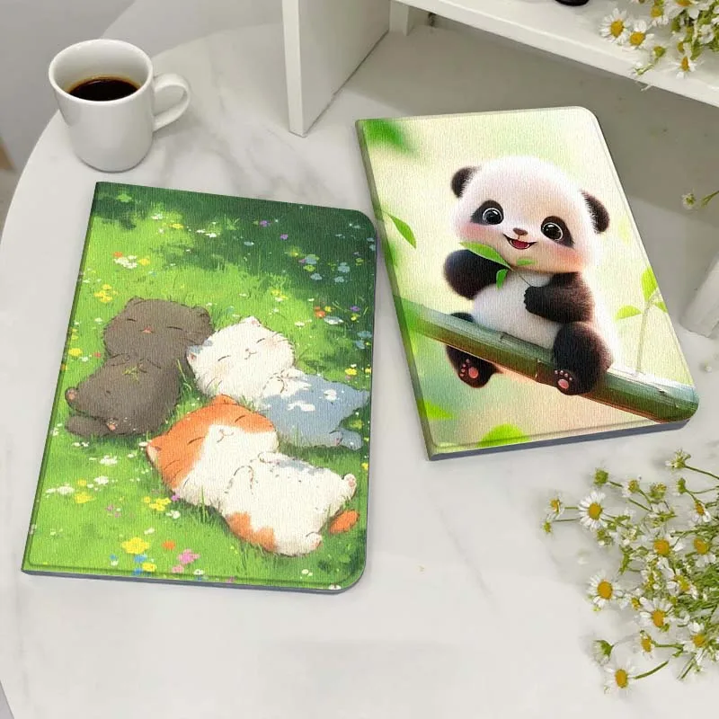 

Cute Panda Bamboo Branch Gift For Xiaoxin Lenovo Tab Pad K11 K10 M10 P11 3rd Plus Pro Legion Y700 Y900 Gen4 2 Tablet Case