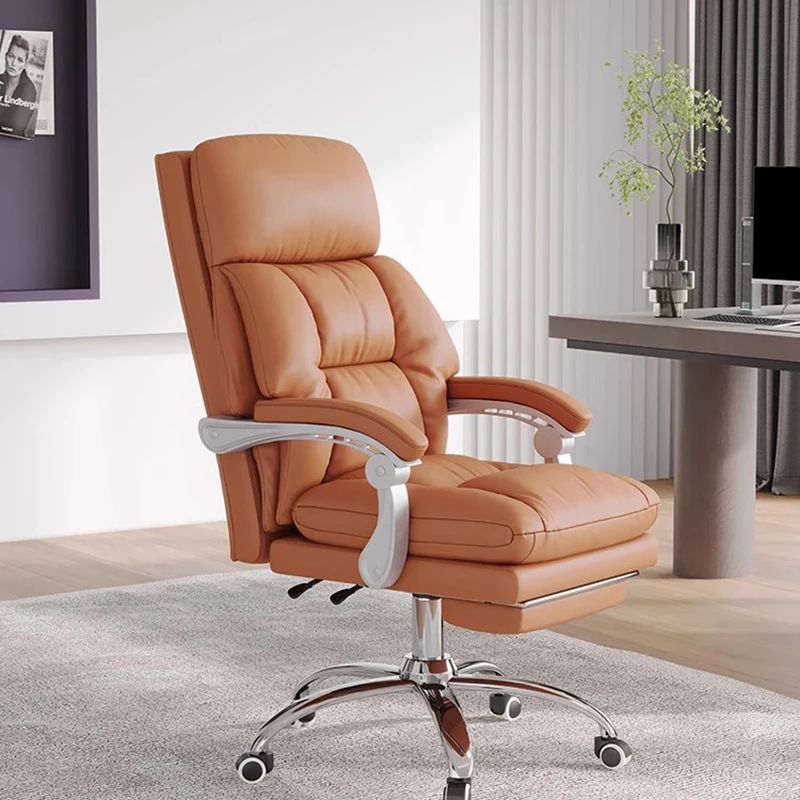 Nordic Orange Office Chair Big Tall Backrest Comfortable Executive Office Chair Luxury Chaise Cadeiras De Escritorio Furniture