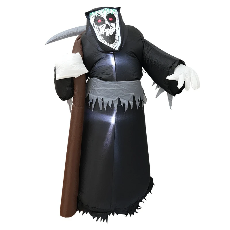 

Halloween Inflatable Air Model, Glowing Reaper Air Model with Lamp Beads, Halloween Outdoor Ghost Air Model