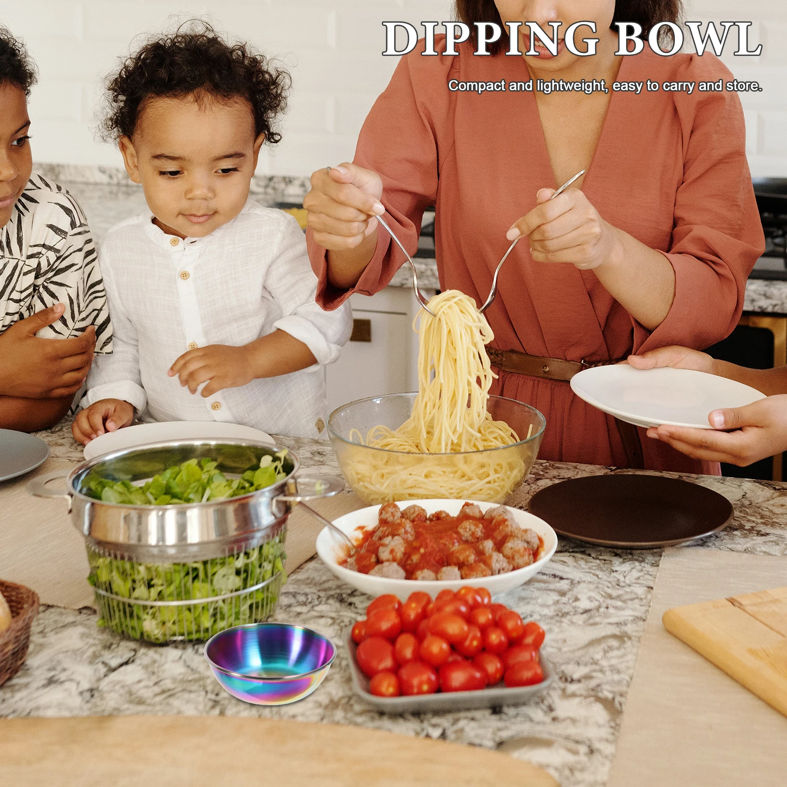 

Stainless Steel Gold Sauce Dish Small Soy Sauce Metal Dipping Bowl for Condiment Cups Salad Dressing Container