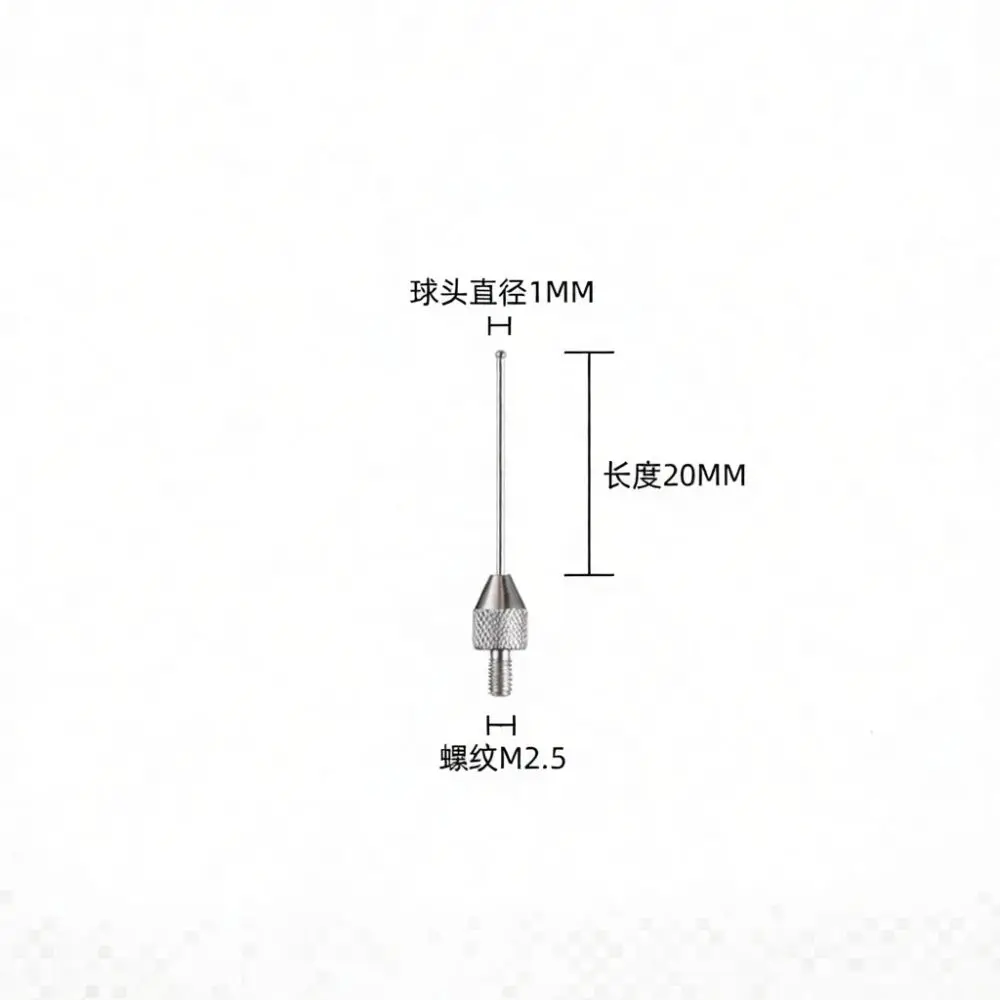 M2 5 Thread Dial Indicator Stylus Ruby Tip Tungsten Steel Needle Extension Probe Precision Mechanical Measurement Parts