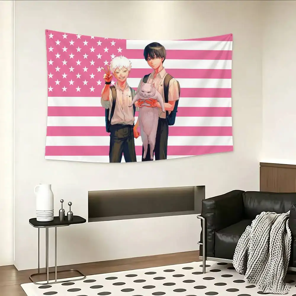The S-Summer H-Hikaru Died Flag Digital Printing Banner for Garage Wall Out Door Decoration