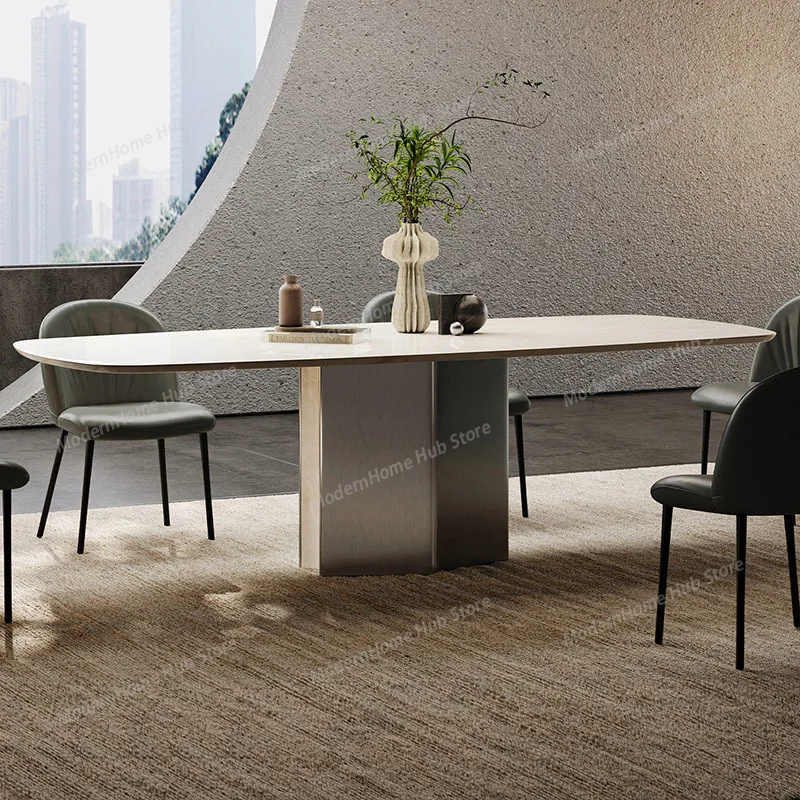 Marble Kitchen Dining Table Mobile Luxury Nordic Extending Dining Table Designer Lounge Mesas De Comedor Living Room Furniture