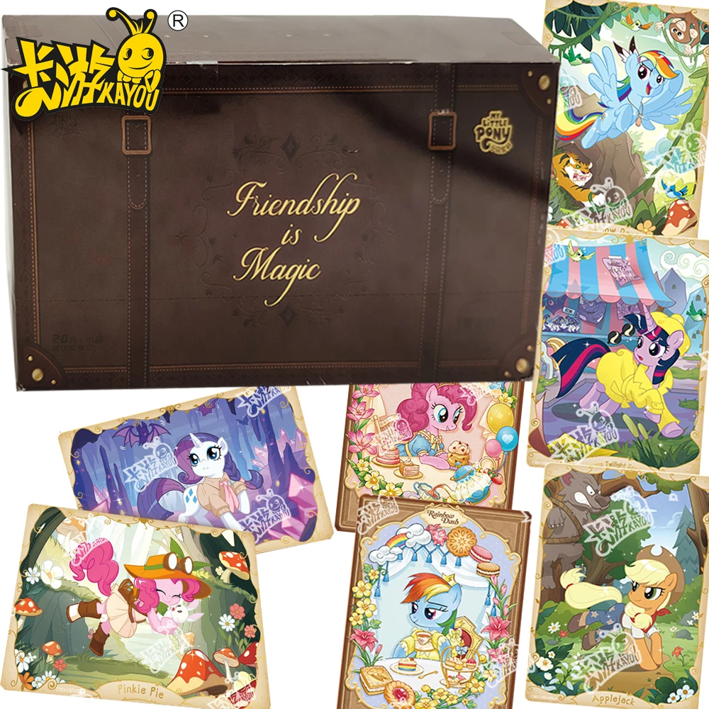 

Genuine KAYOU My Little Pony Collection Cards for Kids Twilight Sparkle Sweet Fairy Tale Afternoon Tea Theme Cards Popular Gifts