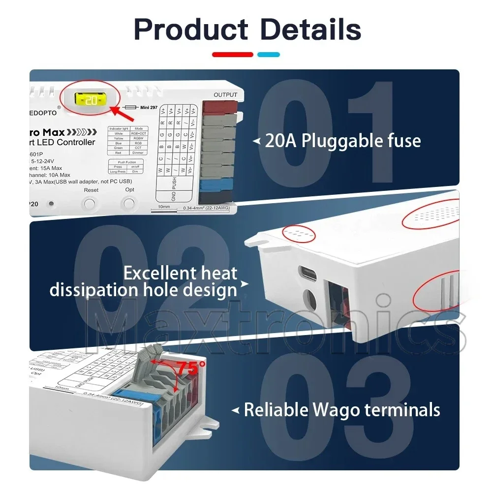 Hot GL-C-201P/GL-C-601P/GL-RC-006Z 5in1 ZigBee 3.0 Pro LED Controller RGBCCT RGBW RGB CCT Dimmer App Voice for LED Strip Light