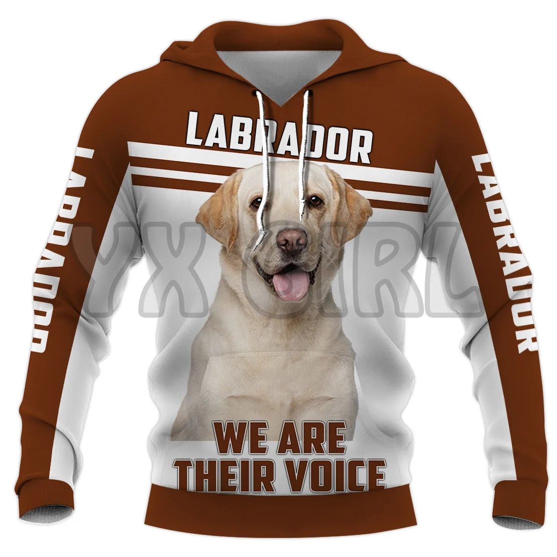 Siamo la loro voce Pitbull felpe con cappuccio stampate in 3D pullover Unisex divertente felpa con cappuccio per cani tuta Casual da strada