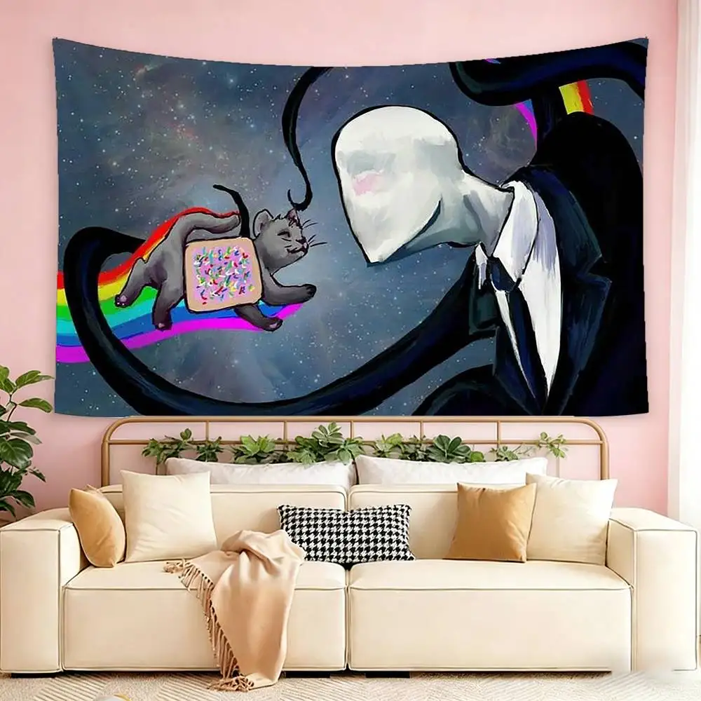 S-Slenderman Creepypasta  Flags Suitable For Party Club Outdoor Interior Wall Decoration Banner Fans Gift