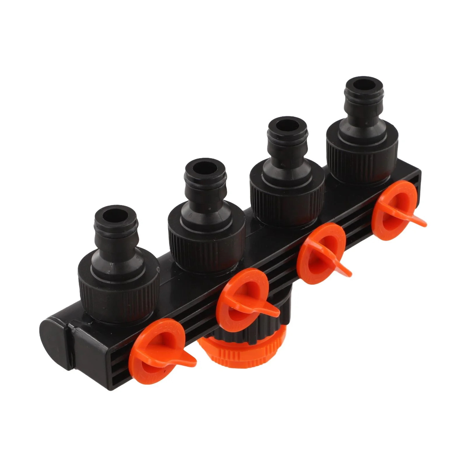 for Garden Irrigation Hose Splitter 4 Way Adapter Easily Converts for One Spigot To Four Outlets With Quick Connect Features