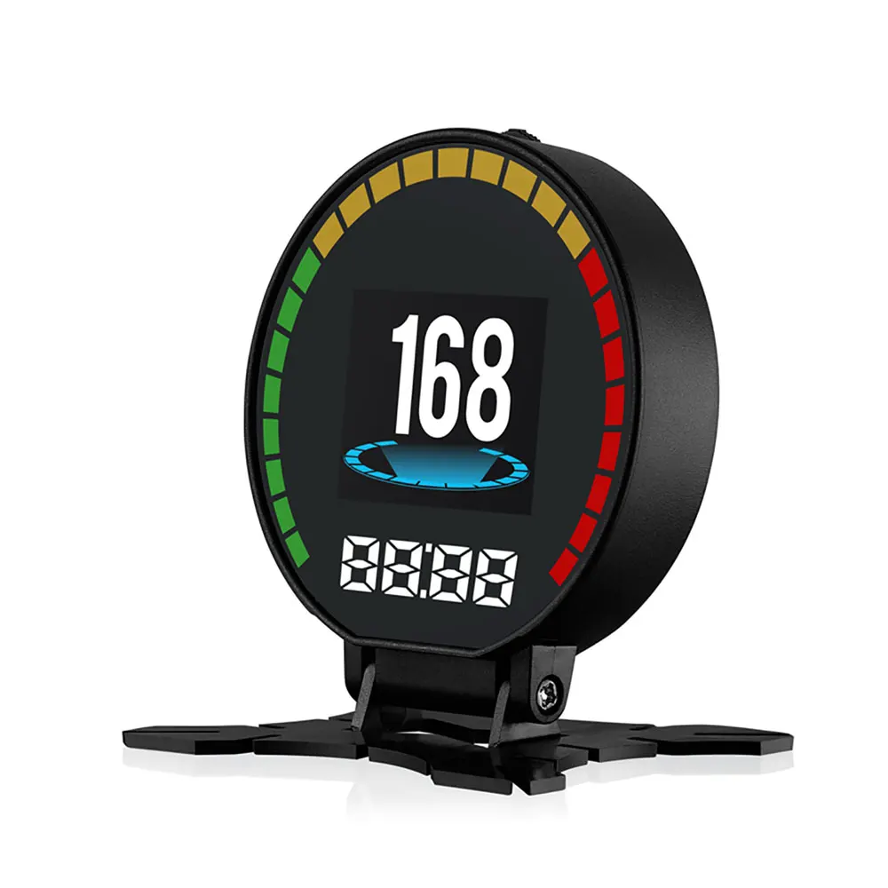 HUD-pantalla inteligente para coche, medidor Digital OBD, alarma de temperatura del agua, KM MPH, Turbo Boost, presión, piezas multifuncionales, P15