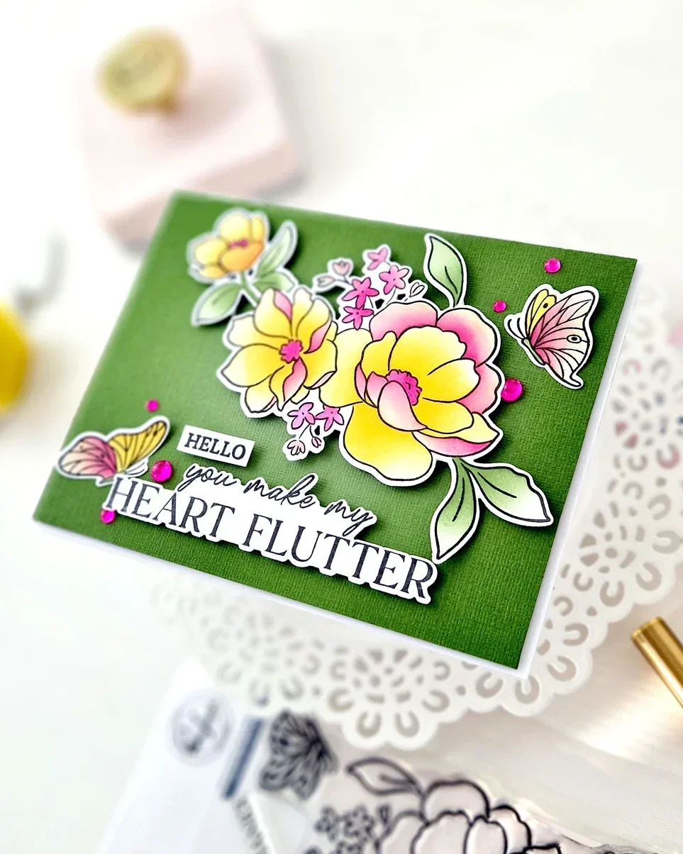 Ambachtelijke opruiming bloemen bloemen frame metalen stansmessen duidelijke stempels stencil drukplaat DIY wenskaart maken scrapbooking