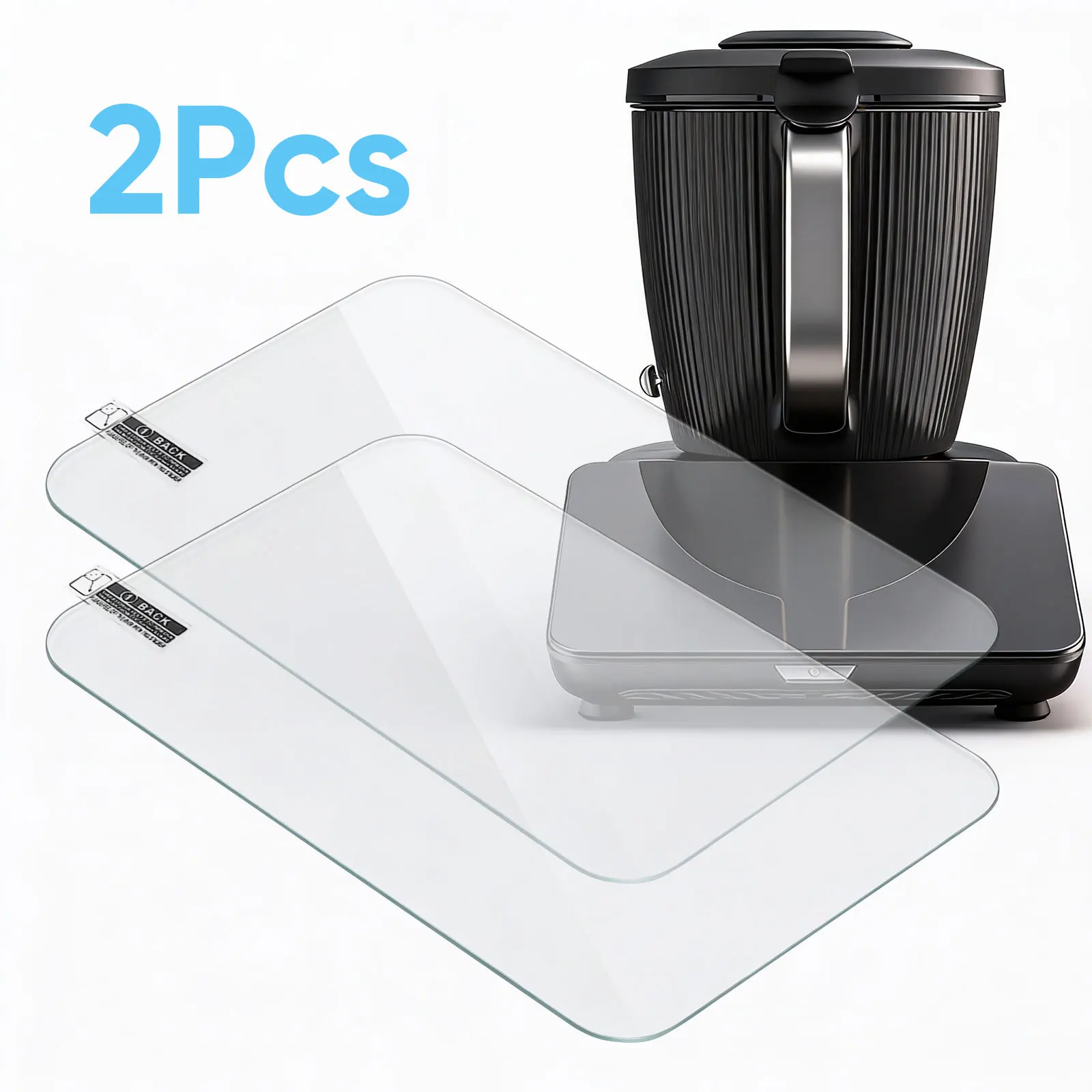 Protecteur d'écran en verre trempé Thermomix TM7, anti-rayures, anti-empreintes digitales, verre à haute alumine HD transparent, accessoires de mélangeur, 2/1 pièces