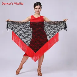 Belly Dance Hip Scarf Lace Tassel Triangle Skirt Practice Belt Female Adult Elegant Profession Competitio Performance Clothing