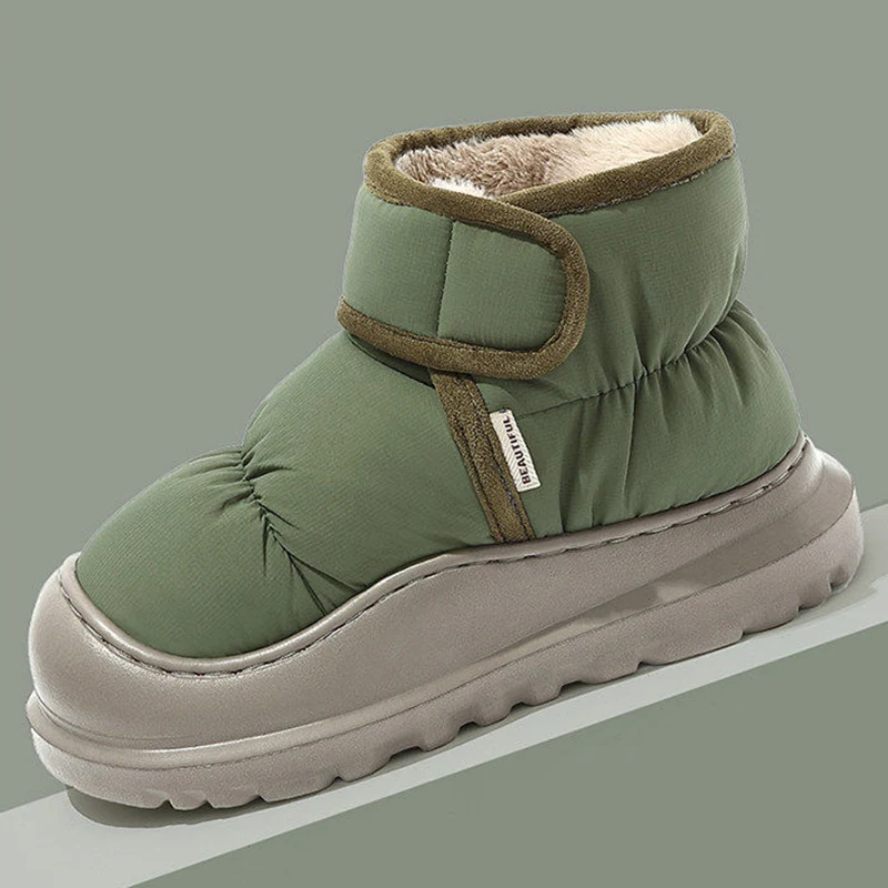 Men's Winter 2026 Thicken Warm Long Plush Snow Boots Waterproof Non Slip Outdoor Cotton Padded Shoes Men Platform Ankle Boots 45