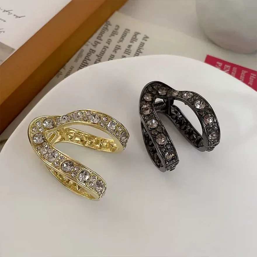 Mini Strass Haar Krabbe Clip Für Frauen Kleine Mode Anti-Herabhängen Metall Hohe Pferdeschwanz Haar Klaue Kopfschmuck Haar Zubehör – Detail 6