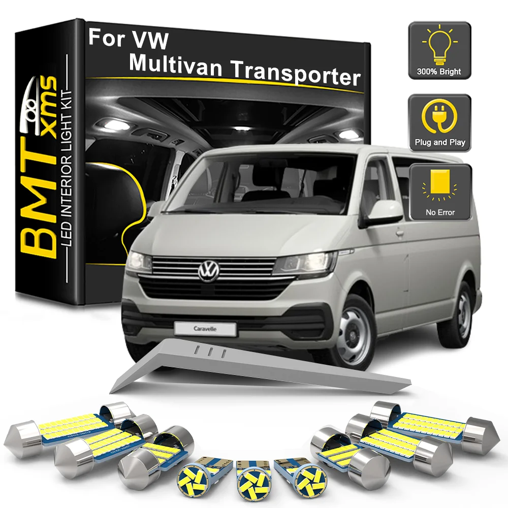 

BMTxms Canbus For Volkswagen VW Multivan Transporter T4 T5 T6 1990-2016 2017 2018 LED Interior Light Kit Indoor Lamp Accessories