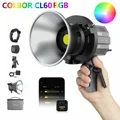 COLBOR-COBビデオ撮影用ライト、写真および写真ランプ、写真照明、cl60、cl60r、60w