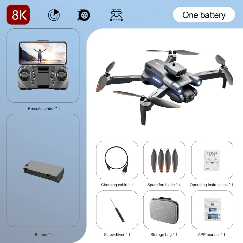 Nieuwe S 1S Mini Drone Caméra 8K Professionele Borstelloze Motor Dron Obstakel Vermijden Hd Dual Camera Opvouwbaar Quadcopter Speelgoed