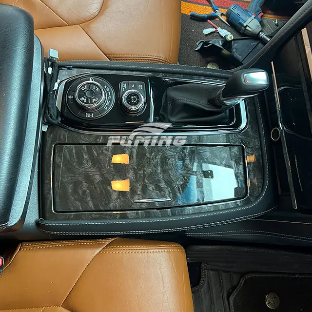 PATROL de pièces intérieures de voiture de luxe de 23 styles avec panneau de boîte de vitesses de commande centrale modifié conception de panneau décoratif en bois de pêche