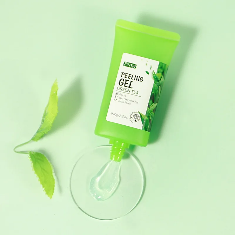 

Green Tea Exfoliating Gel English 60g Cleansing Pores Face Body Skin Care Facial Scrub Moisturizing Nourishing Repair Scrubs