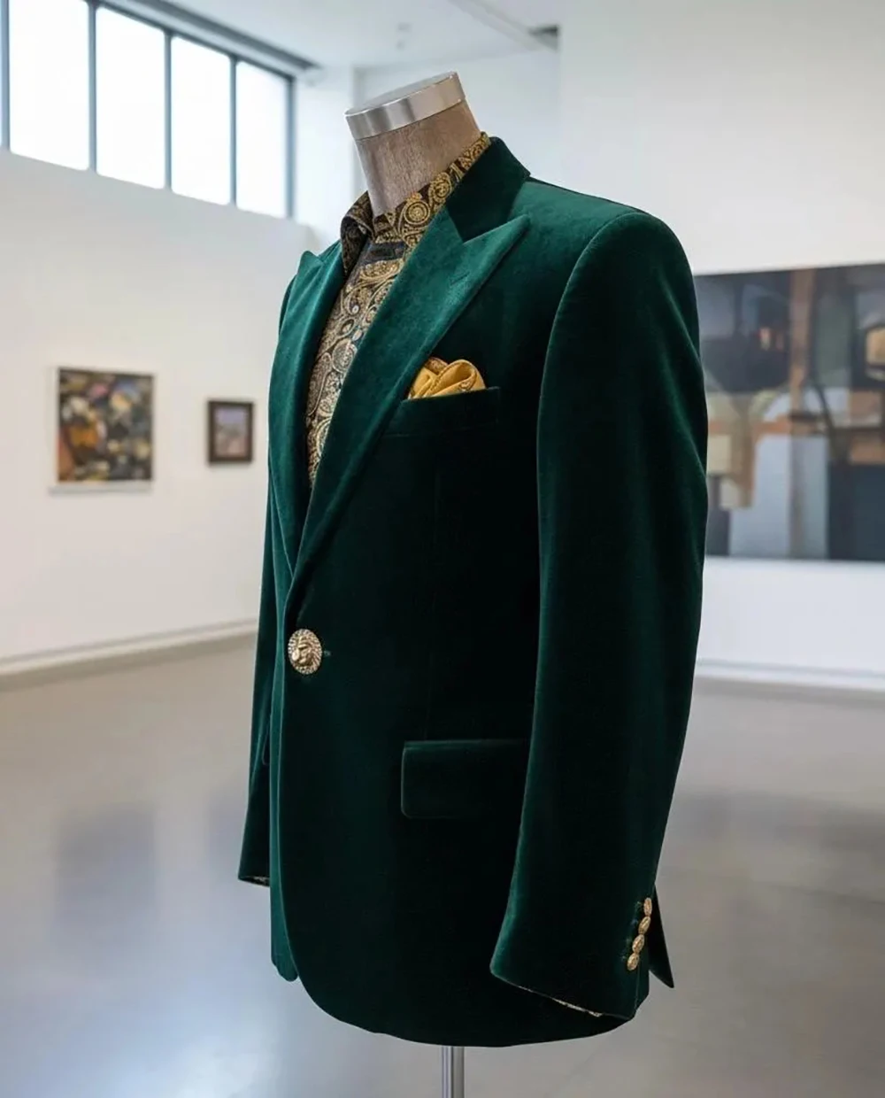 Fluwelen warme bruiloft jas voor mannen piek revers enkele rij knopen overjas slim fit zakelijke kleding 2 stuks blazer broek op maat gemaakt