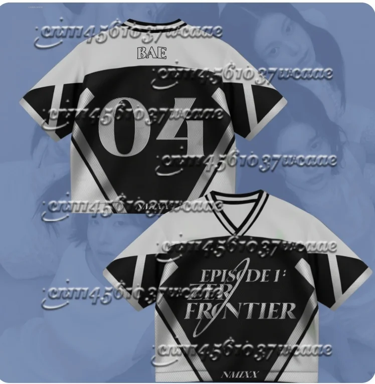 

2026/27 Summer American Streetwear Kpop Style Jersey T-shirt Fan Support Printed No.04 Commemorative Top Family Matching