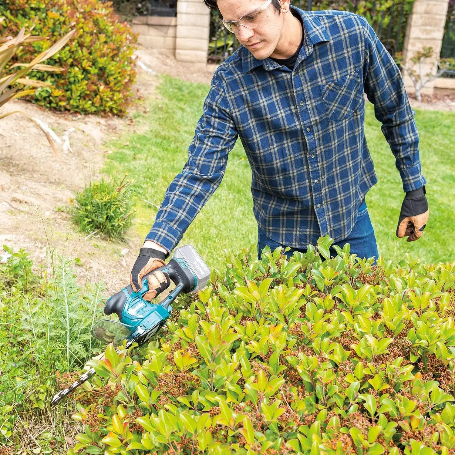 Imagem -06 - Lxt Xmu04zx®cortador de Relva sem Fio de Iões de Lítio com Lâmina Hedge Trimmer Apenas Ferramenta Xmu04zx 18v