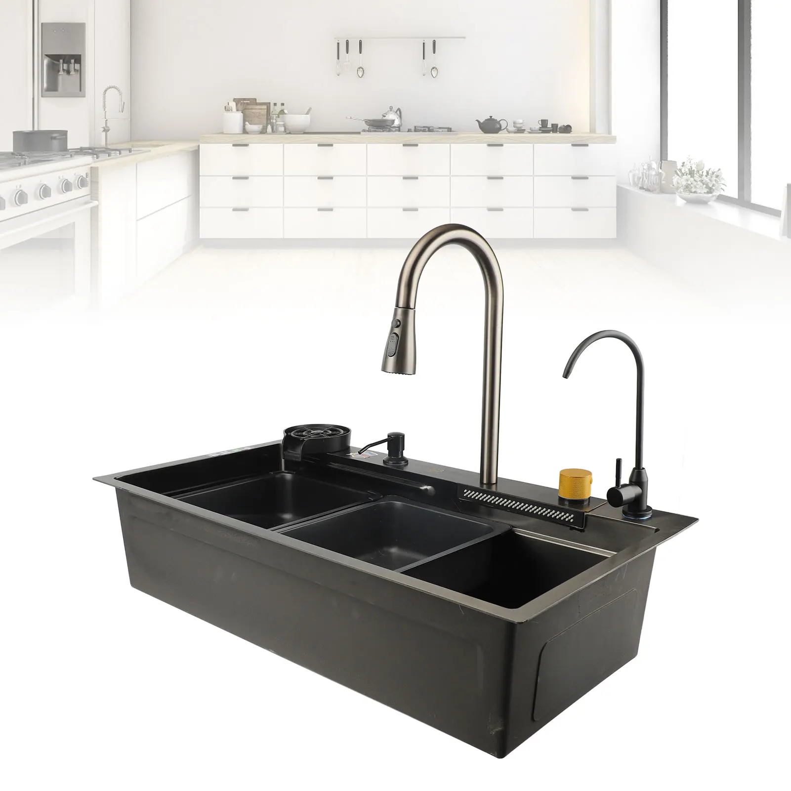 Kitchen Sink Thickened Simple Undermount Kitchen Sink Rustproof Space Saving Easy Installation Large Capacity for Home Kitchen