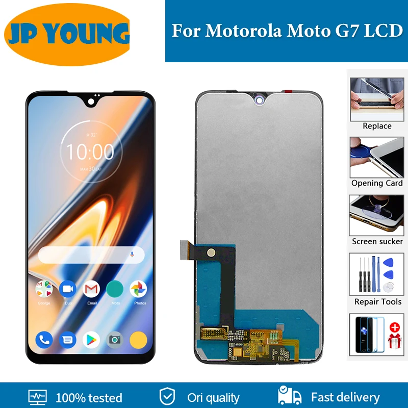 6.2''Original lcd For Motorola MOTO G7 XT1962 XT1962-4 LCD Digiziter Assembly Replacement For Motorola MOTO G7 PLUS XT1965 LCD