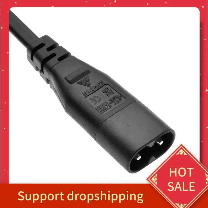 

B44C 2X Power Extension Cord, Iec320 C7 To C8 Power Adapter Extension Cord With Switch Control With "8" Interface