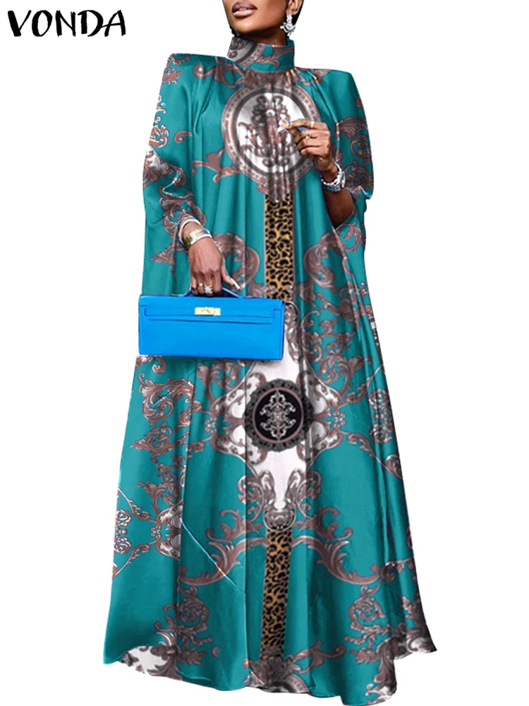 VONDA Plus Size 5XL Dress Women Long Maxi main image 1