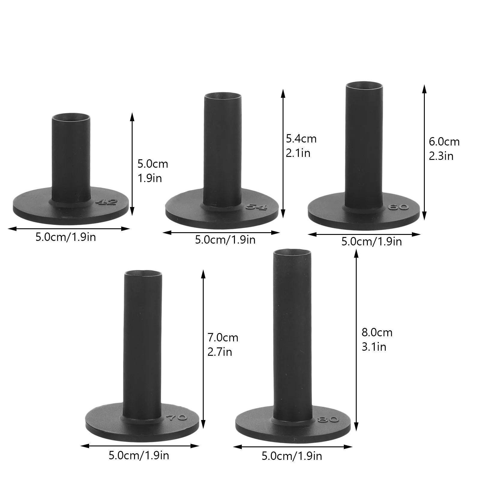 5 قطعة كرة جولف سيليكون تيز حامل مستقر المحمولة ممارسة الغولف المحملة للدورة لمسافات طويلة معدات اللعب أصحاب الغولف