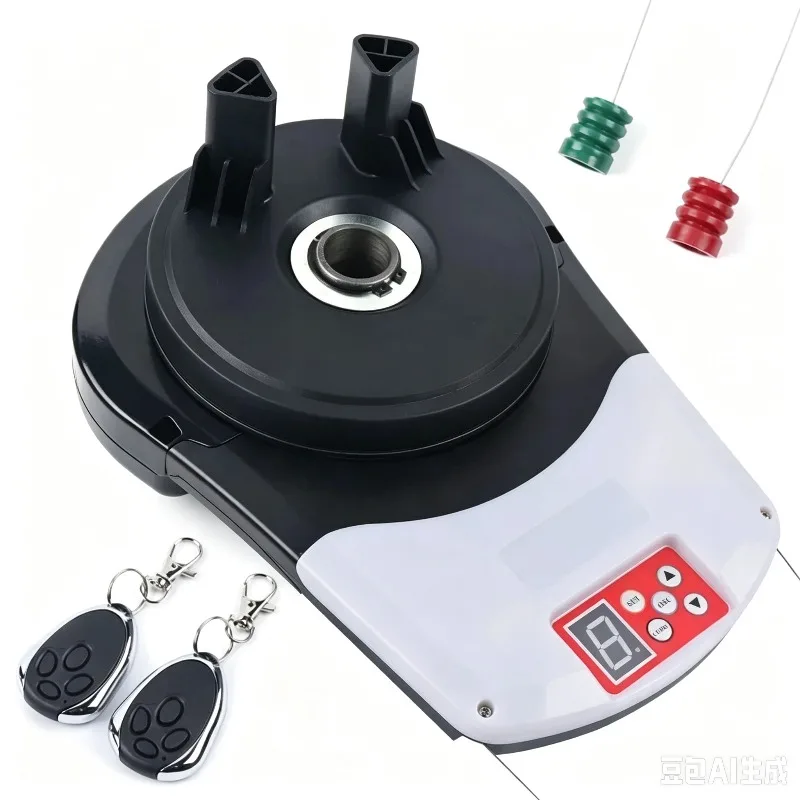 800N 100W Automatic Garage Door Opener Low Noise Roller Sliding Gate Opening Motor With Remote Control LED Light Electronic Lift