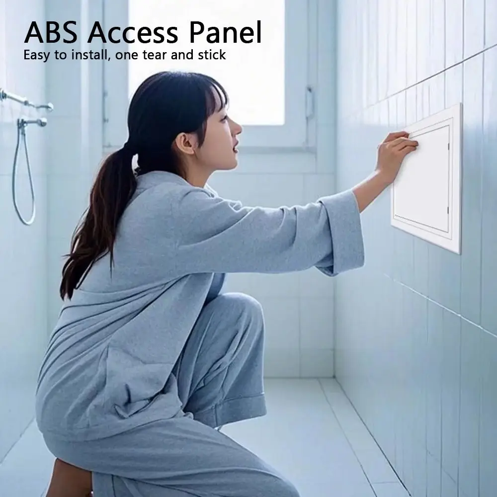 

Универсальная самоклеящаяся лючковая дверца из белого пластика, съемная, с откидной крышкой, для стен и потолков