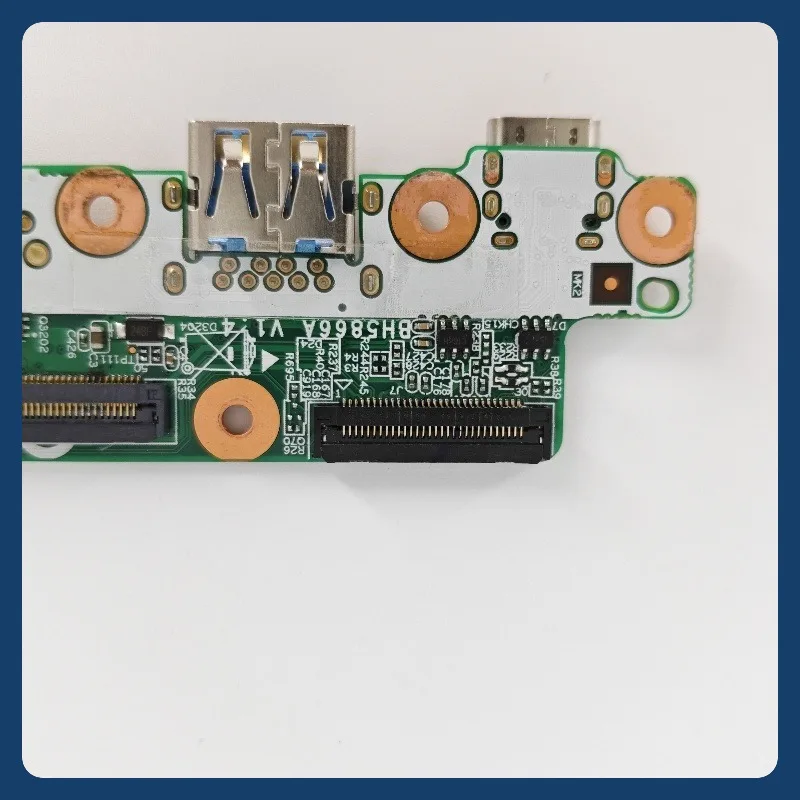 

For Lenovo Notebook 300e 2nd Gen 81MB V1.4 USB Board with Cable Chromebook BH5866A Laptop USB 3.0 jack Power Button Board