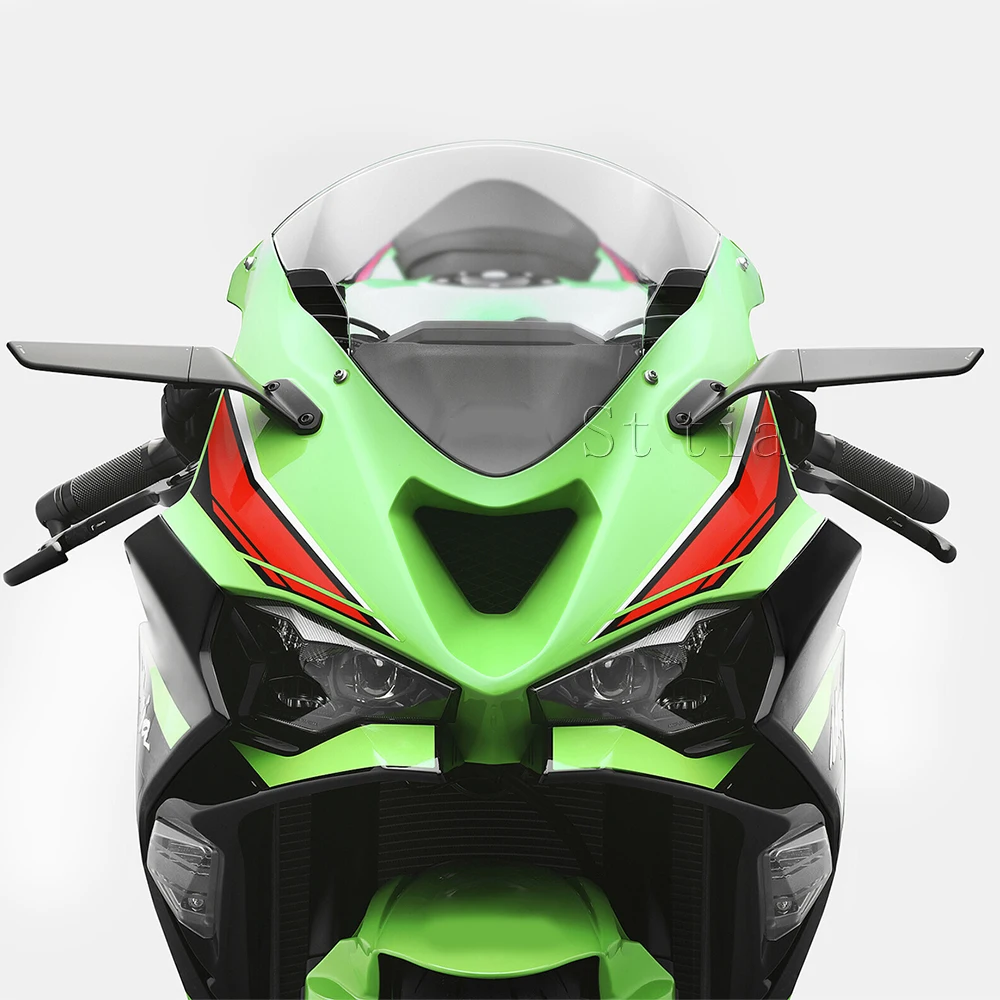 New Motorcycle Rearview Mirror Fit For Kawasaki NINJA 636 ZX6R 2019-2025 Stealth Sport Winglet Mirror Adjustable Stealth Mirrors
