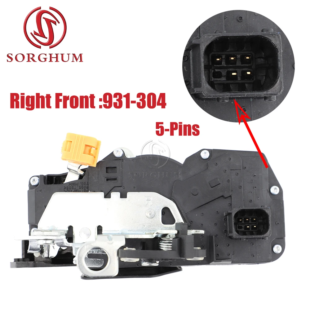 SORGHUM 931-304 931-303 931-108 931-109 Attuatori serratura porta anteriore e posteriore per GMC Sierra Yukon Chevrolet Tahoe Cadillac Escalade