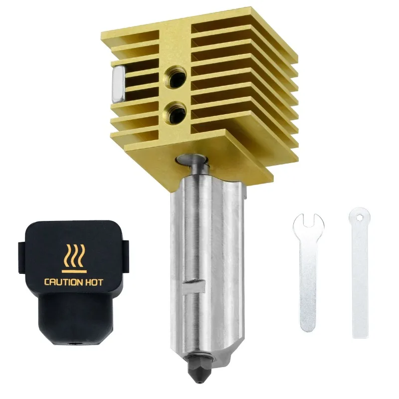 

Upgraded Brass Radiator Quick Release Hot End Kit for A1/A1 min 3D Printer Hardened Steel Nozzle Hot End
