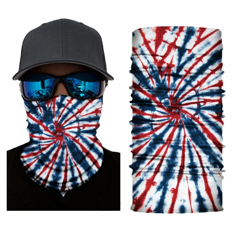 Outdoor Sports Seamless Bandanas Neck Gaiter Face Shield Camouflage Personalized Printing Mask Hiking Fishing Polyester Scarf