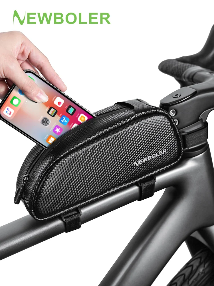 AliExpress NEWBOLER Bicycle Bag Waterproof Reflective Front Top Frame Tube Bag Cycling Bag Large Capacity MTB Road Bicycle Accessories