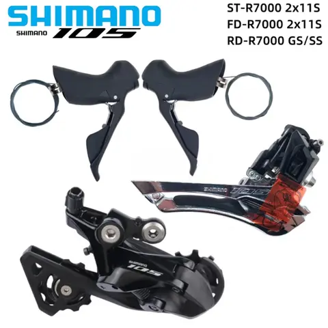 SHIMANO 105 R7000 Groupset 2x11S Shifter ST-R7000 Right/Left A Pair 11v Rear Derailleur RD-R7000 SS/GS FD-R7000 Front Derailleur