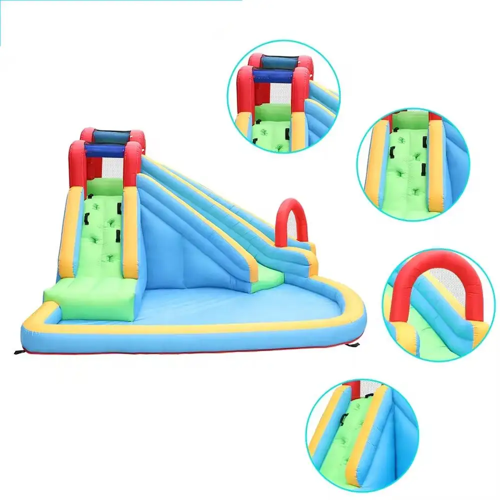 Hot selling jumping inflatable game inflatable bounce house with slide for outdoor children use free shipping