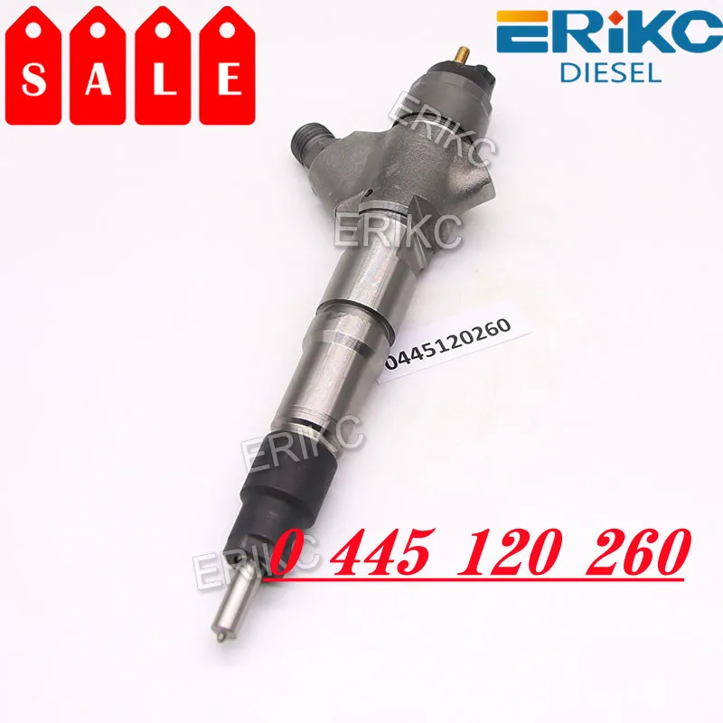 

ERIKC 0445120260 13034027 Pick-up 2.6 Engine Injector 0445 120 260 Spare Parts Common Rail Injection 0 445 120 260 for Weichai