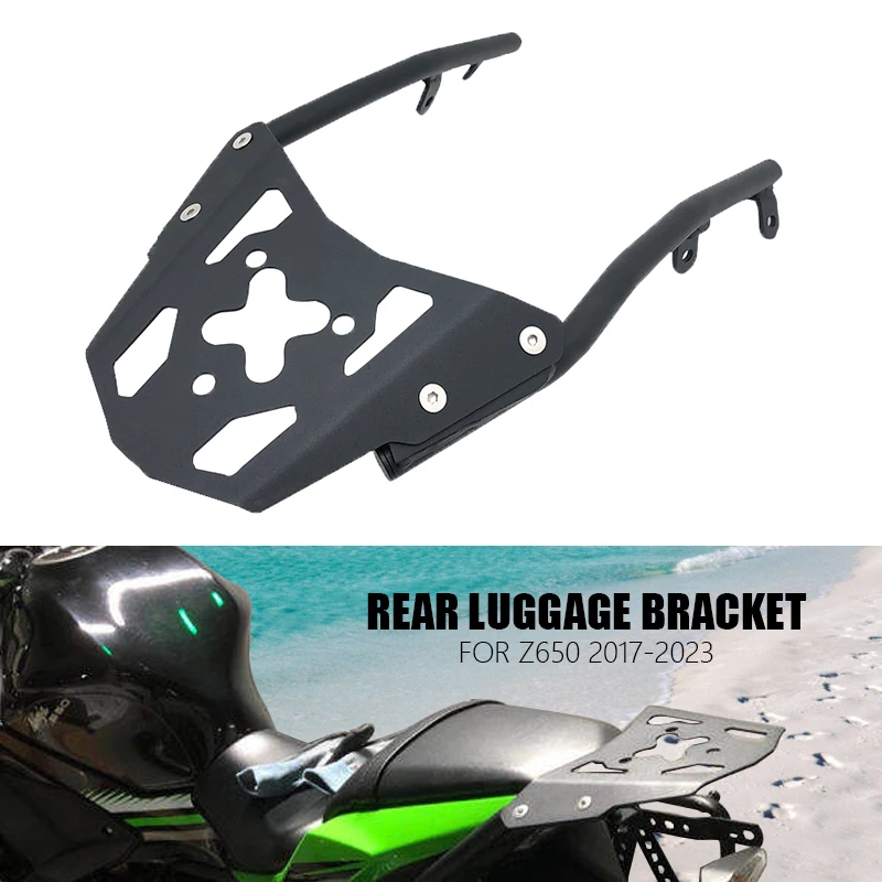 Z650 Motorcycle Rear Luggage Rack Carrier Support Shelf Holder Trunk Bracket For KAWASAKI For Ninja 650 EX650 Z 650 2017-2023