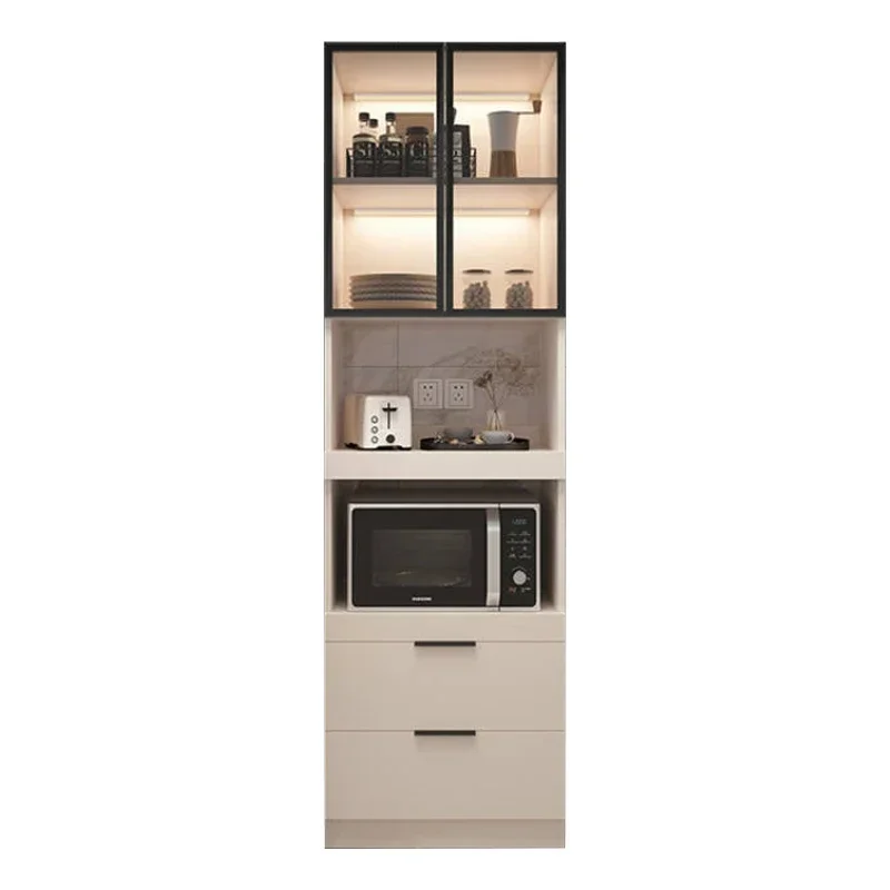Premium Aesthetic Edge cabinet High integrated with  kitchen refrigerator crevice storage narrow  tea bowl  living room storage