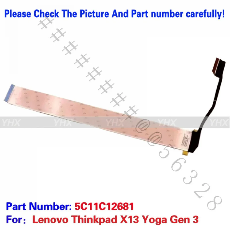SSS+New Camera Cable For Lenovo ThinkPad X13 Yoga Gen 3 P/N 5C11C12681 Laptop Replacement Repair Part