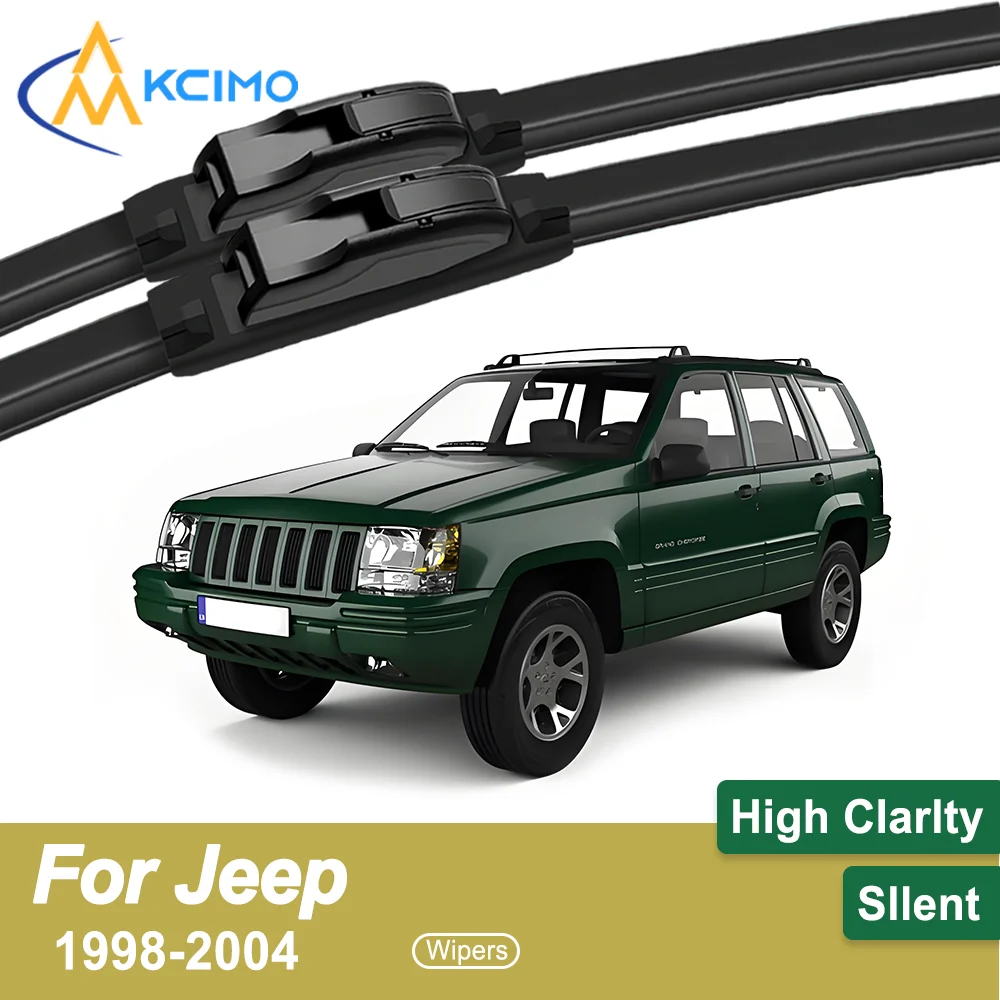 

Crystal Clear Driving 2PCS Windshield Wiper Blades for Jeep Grand Cherokee 1998-2004 All-Weather Reliability Durable & Safe