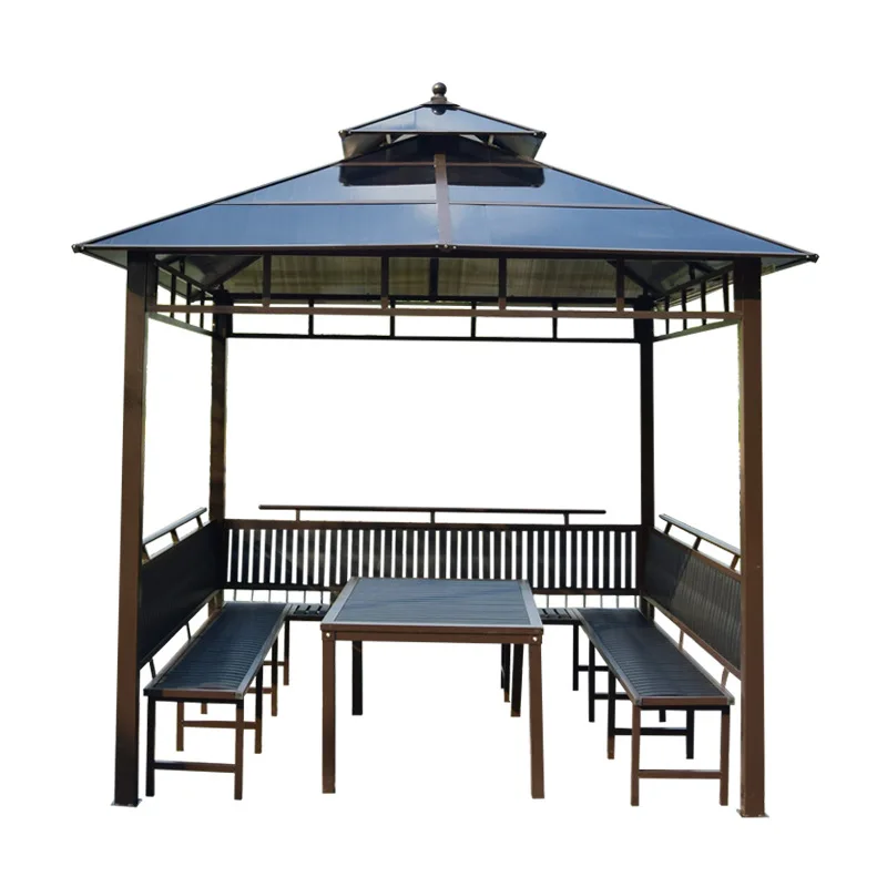 Customizable Outdoor Pavilion Courtyard Household Cabin Rural Villa Awning Outdoor Pavilion Farm Four Corner Pavilion Tea
